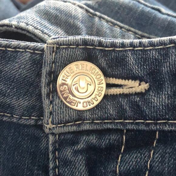 True Religion Medium Wash Blue Denim Skinny Jeans Size 28 - Picture 6 of 15
